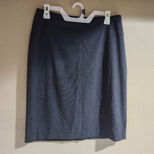 Banana Republic Pencil Skirt 95% Wool Navy Dark Blue Size 10
